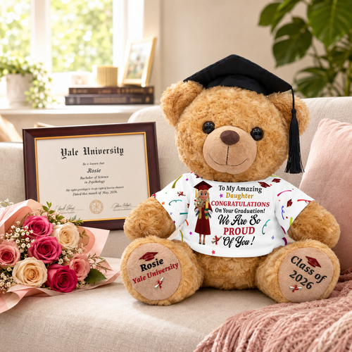 Congratulations On Your Graduation  - Personalized Graduation Bear With Card
