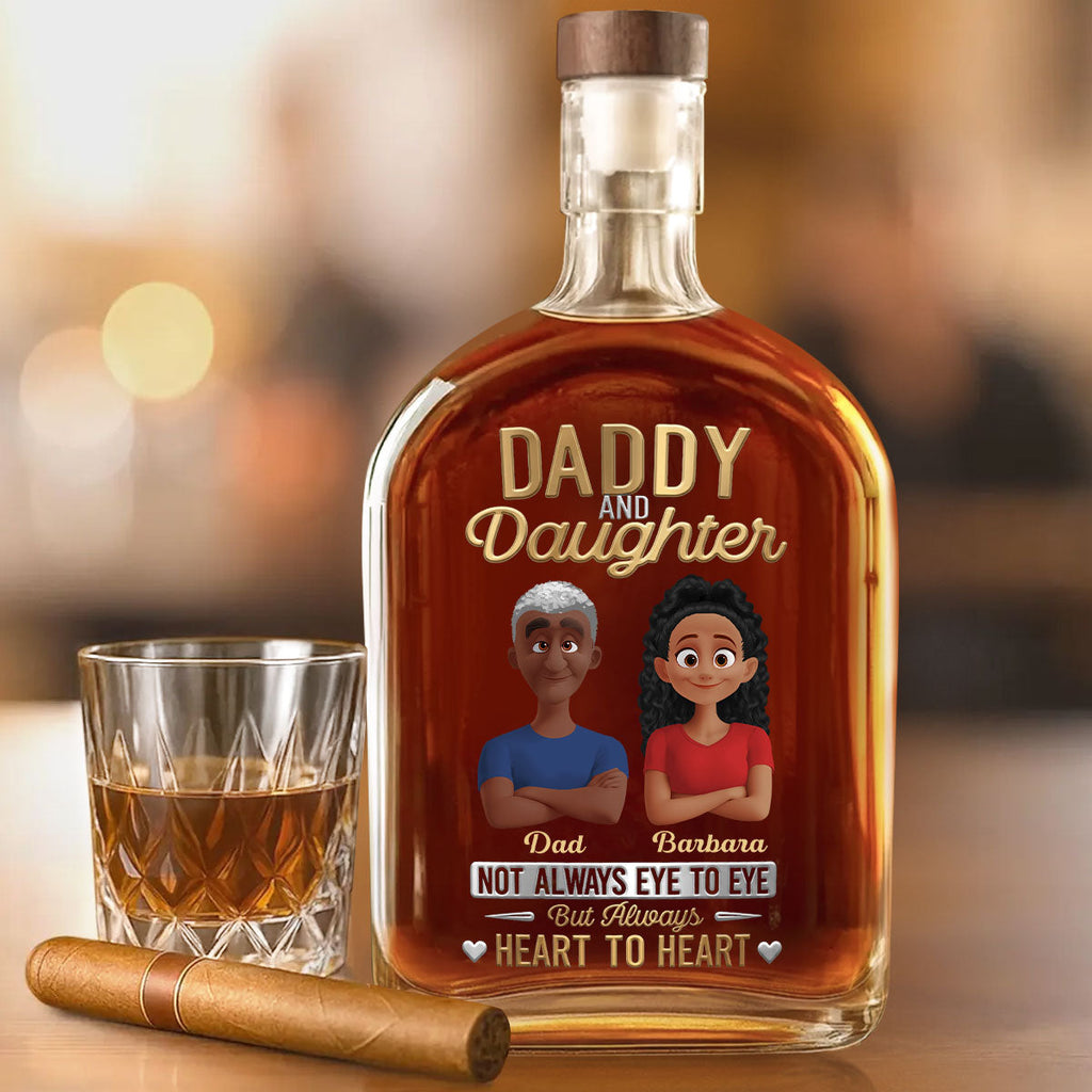 Forever Dad Daughter Love - Personalized Whiskey Bottle