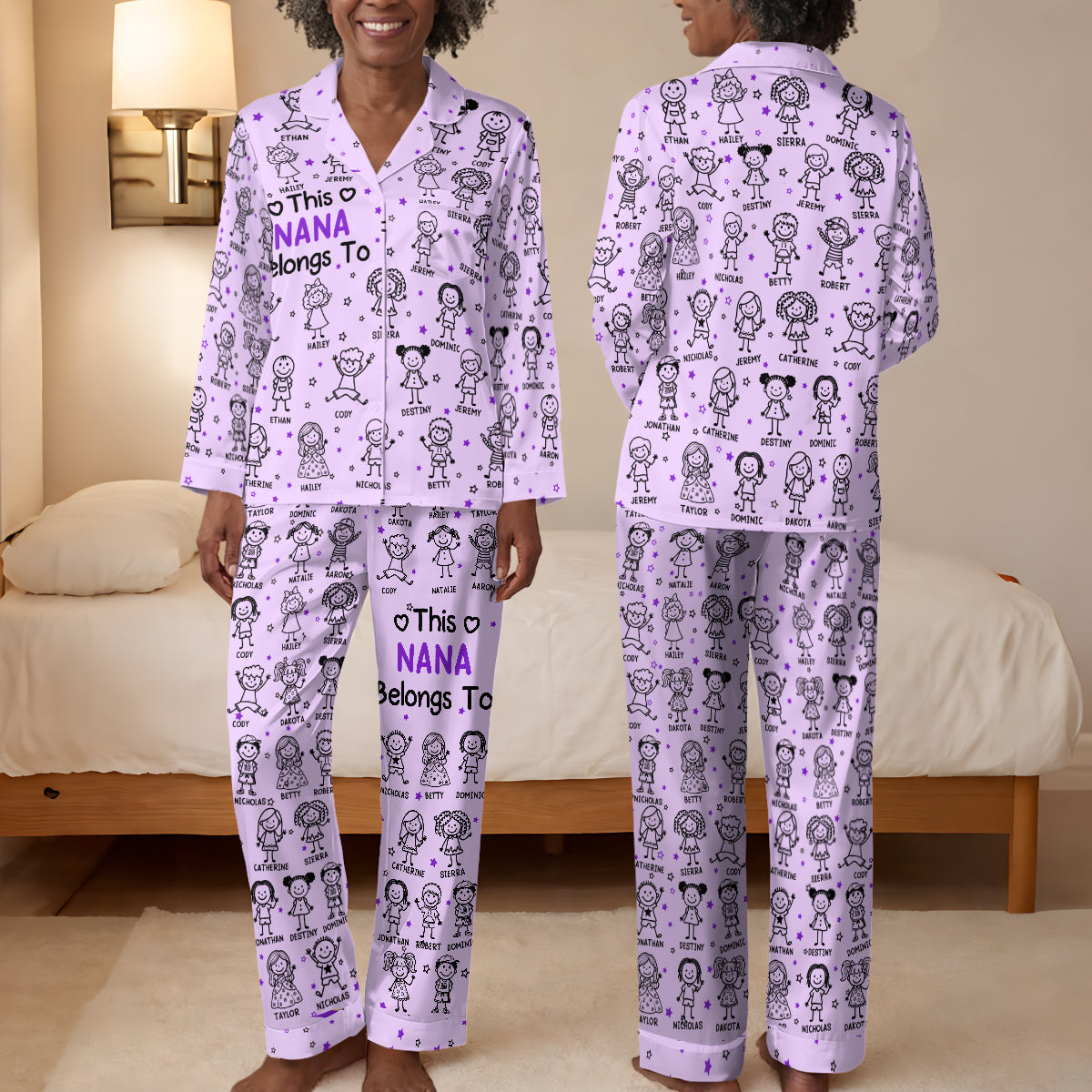 Best Nana Ever - Personalized Satin PJM Set