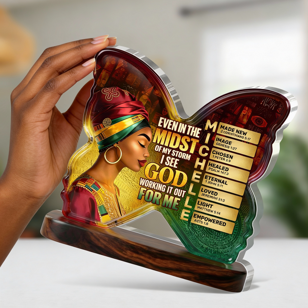 I See God Working It Out For Me - Personalized Custom Shaped Acrylic Plaque