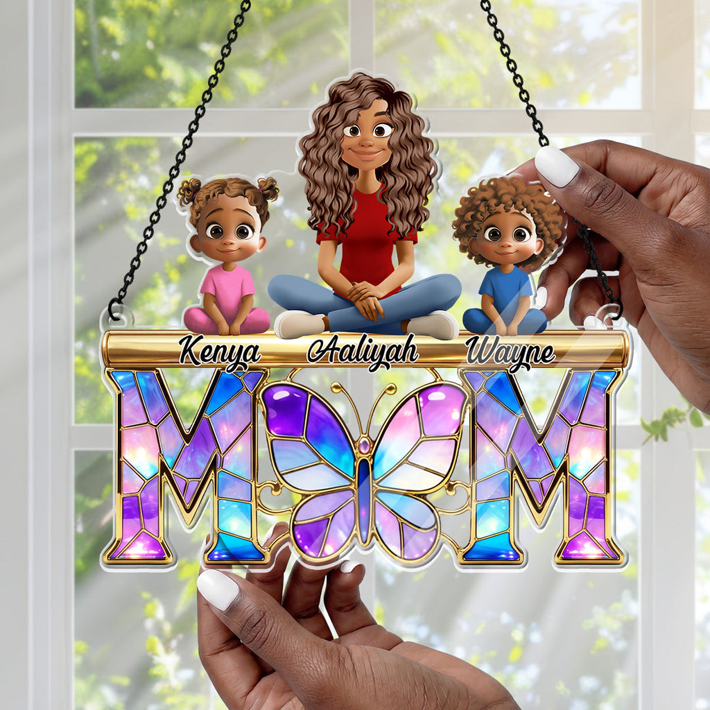 Butterfly Mom - Personalized Acrylic Suncatcher