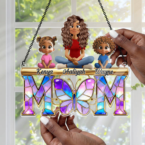 Butterfly Mom - Personalized Acrylic Suncatcher