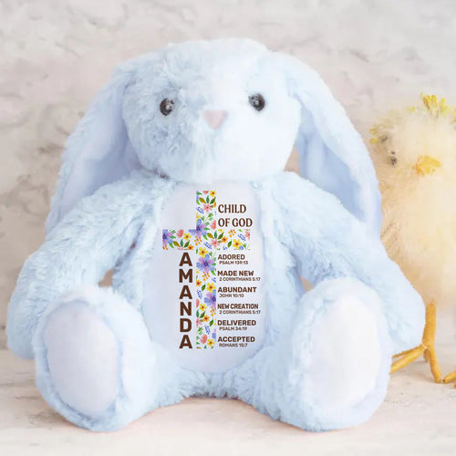 Child Of God - Personalized Stuffed Bunny