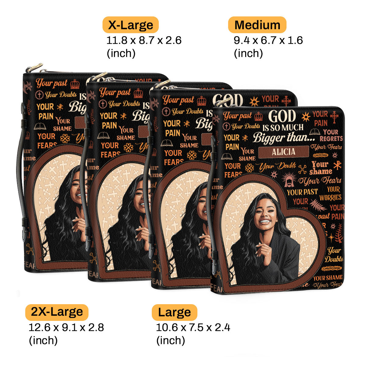 God Is So Much Bigger Than - Personalized Bible Cover
