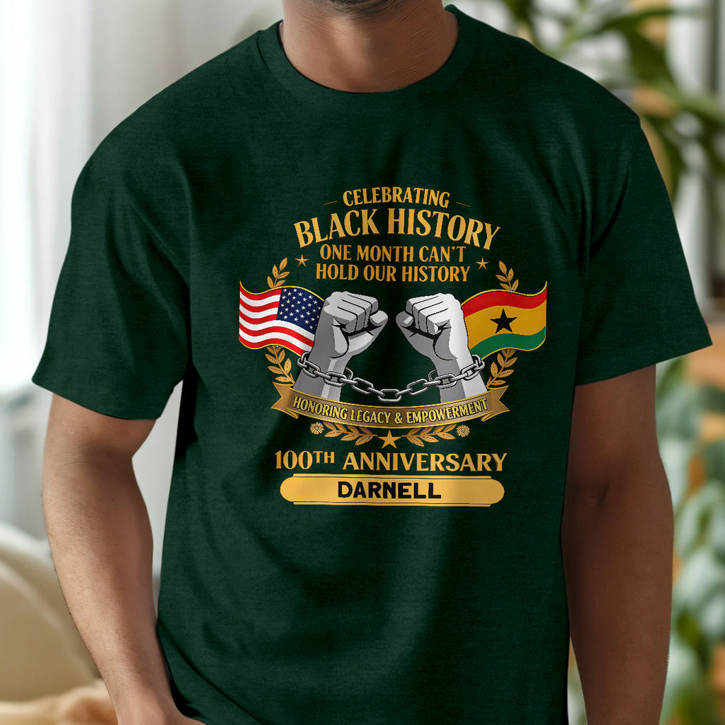 Black History Month - Personalized 2D Unisex T-shirt