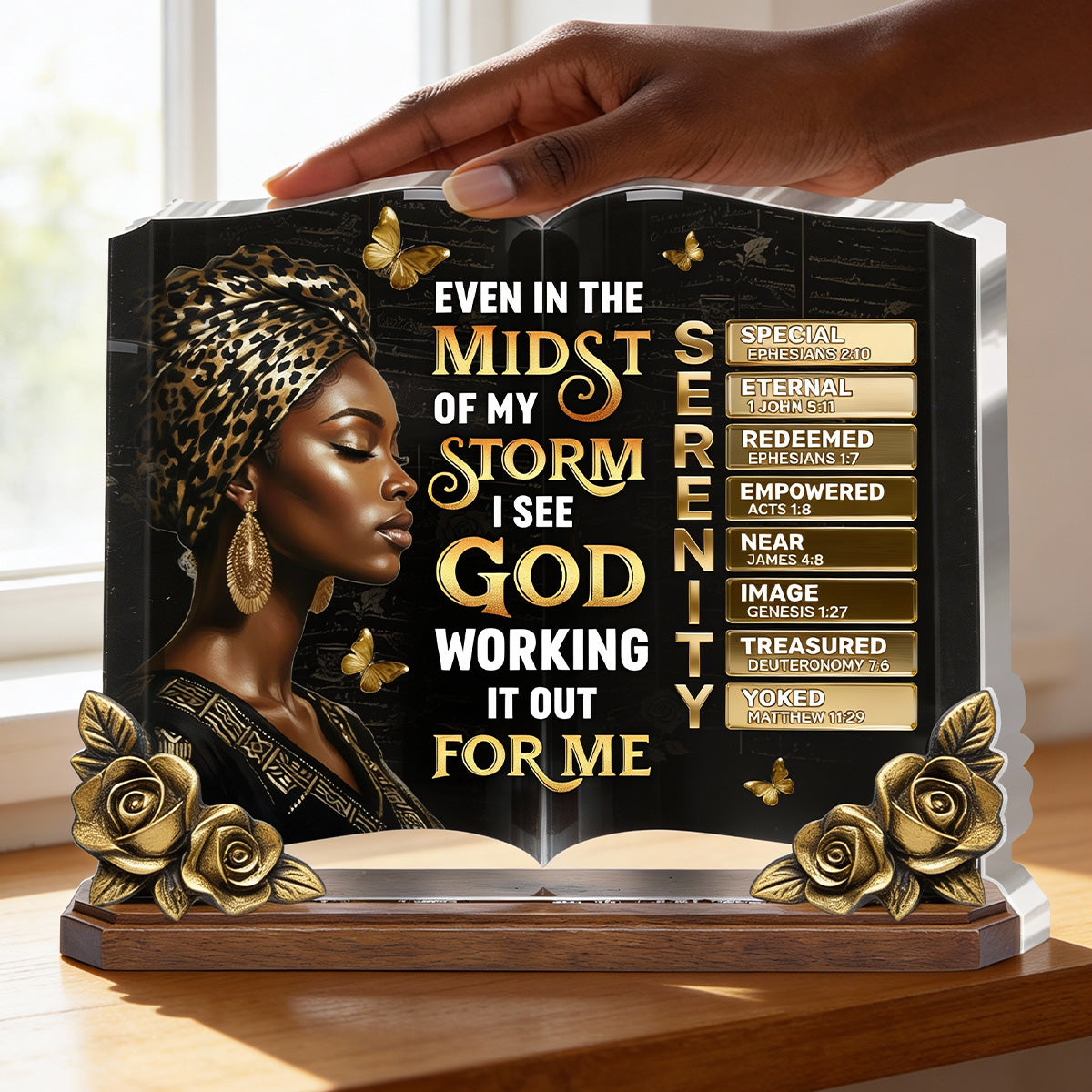 I See God Working It Out For Me - Personalized Custom Shaped Acrylic Plaque
