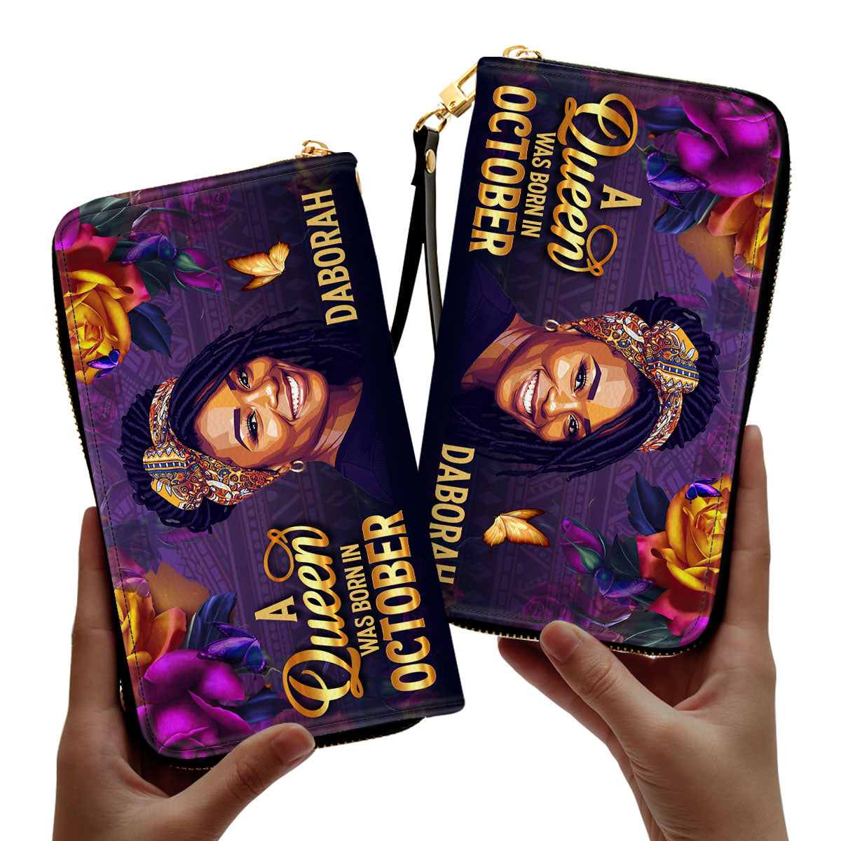 A Beautiful Queen - Personalized Clutch Purse