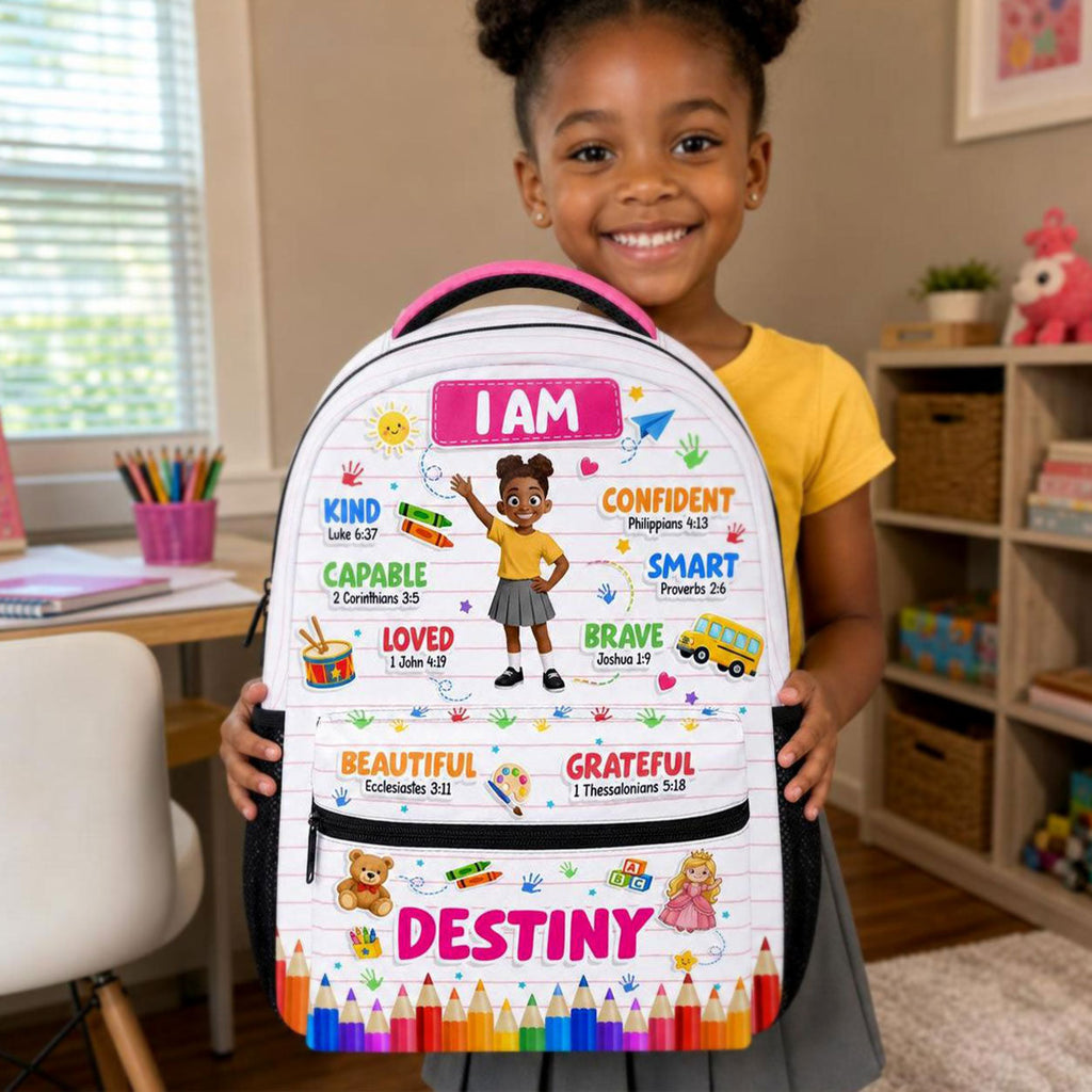 Kid Affirmations Back To School Gift For Kids - Personalized Backpack