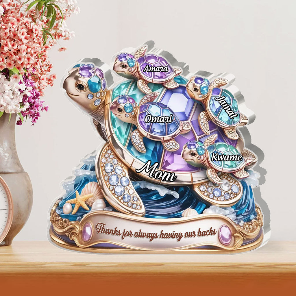 We Love You Grandma - Personalized Custom Shaped Acrylic Plaque