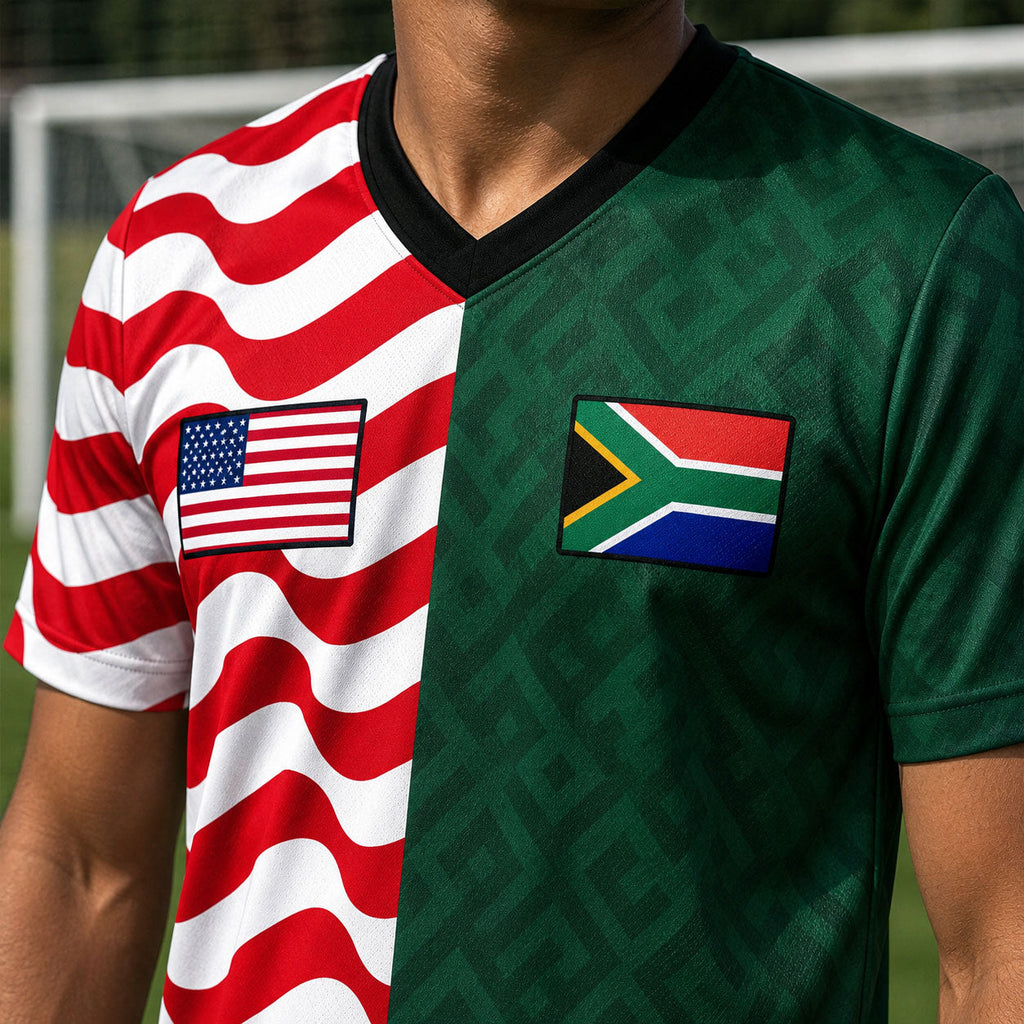 Rooted In Strength Soccer Fan Two Teams Version For Men - Personalized Unisex Jersey