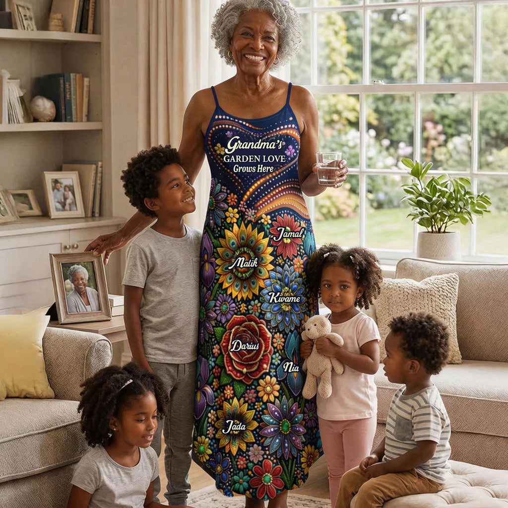 Grandma Garden - Personalized Maxi Dress