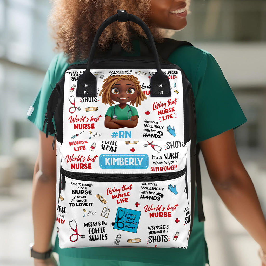 I'm A Nurse What's Your Superpower - Personalized Duckbilled Backpack