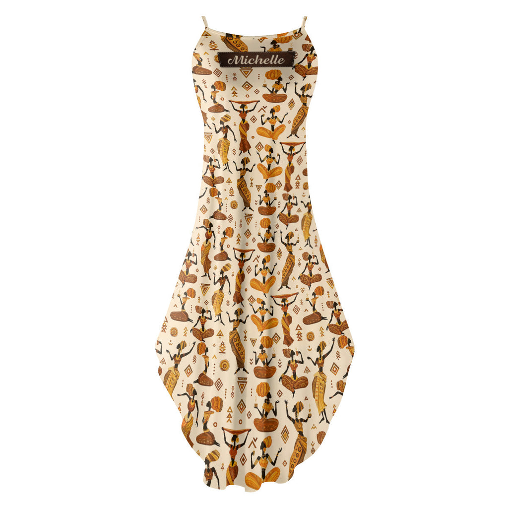 Vibrant African Heritage Life - Personalized Maxi Dress