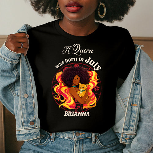 A Beautiful Queen - Personalized 2D Unisex T-shirt