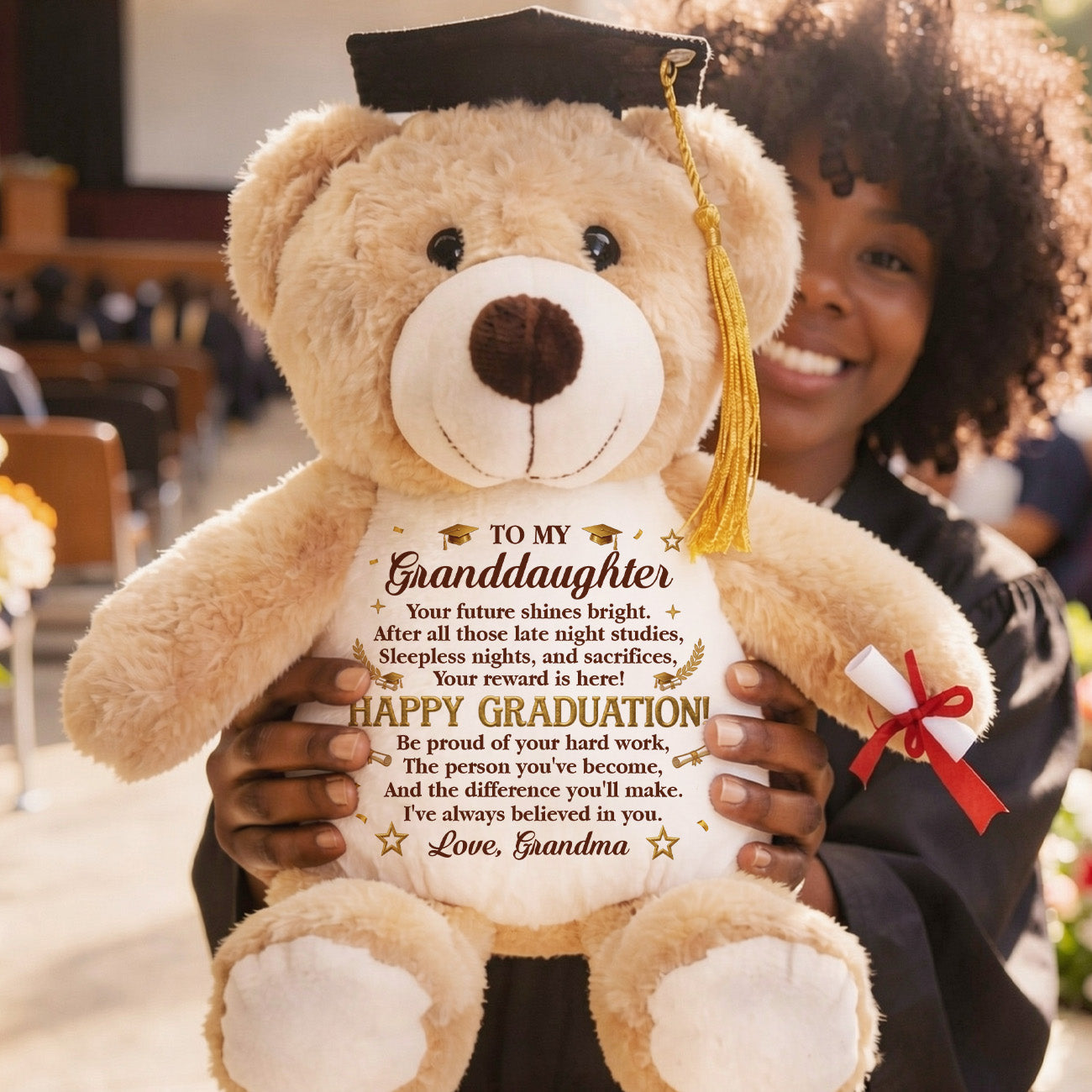 I've Always Believed In You - Personalized Graduation Teddy Bear