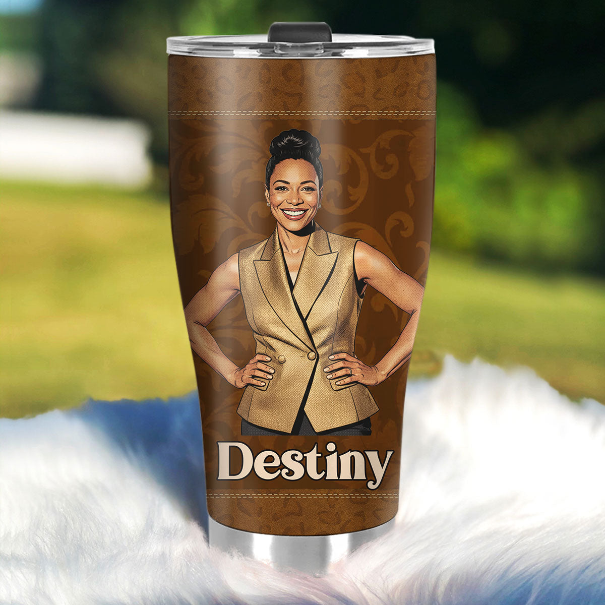 Dripped In Faith Walking In God's Plan - Personalized Stainless Steel Tumbler