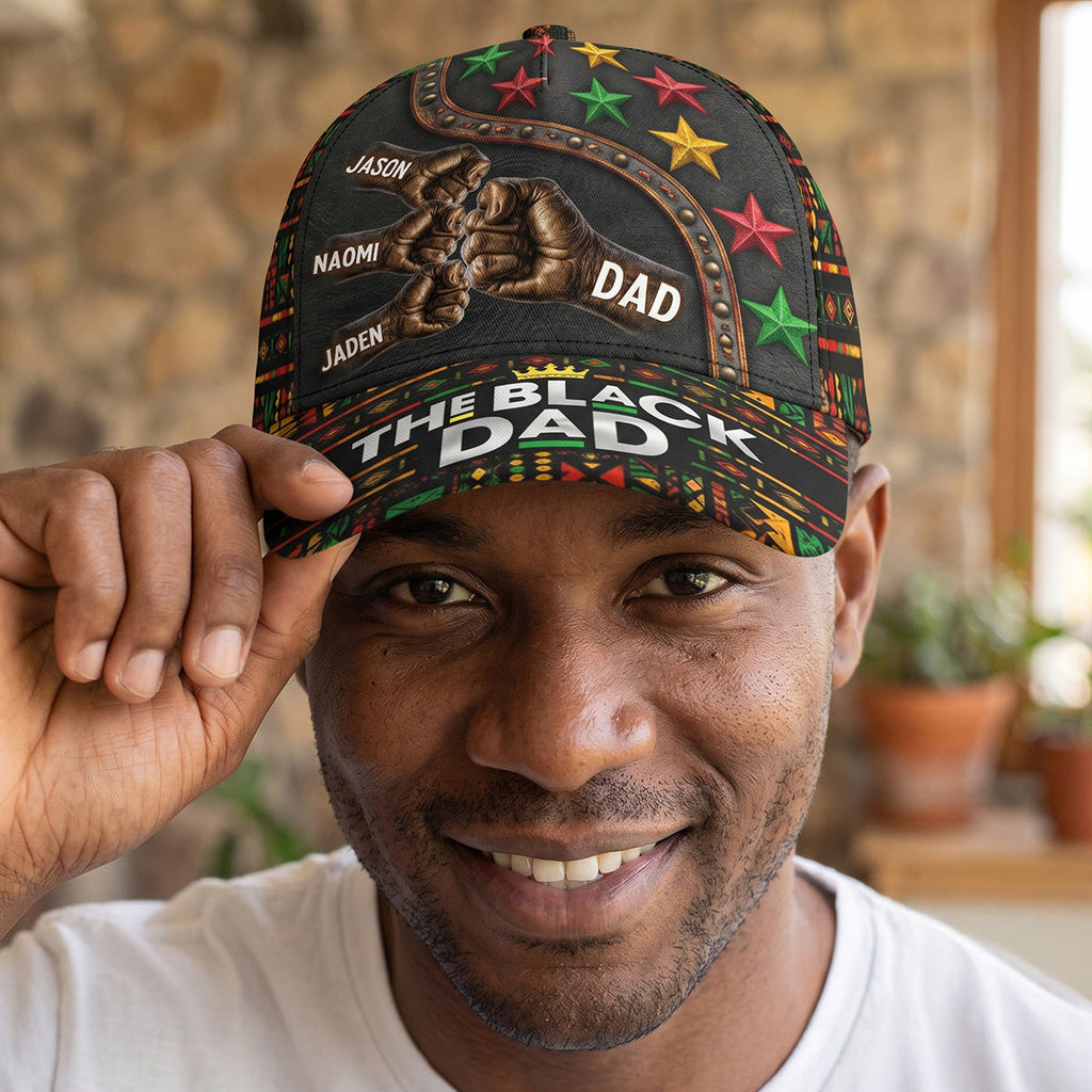 Dope Black Dad - Personalized Classic Cap