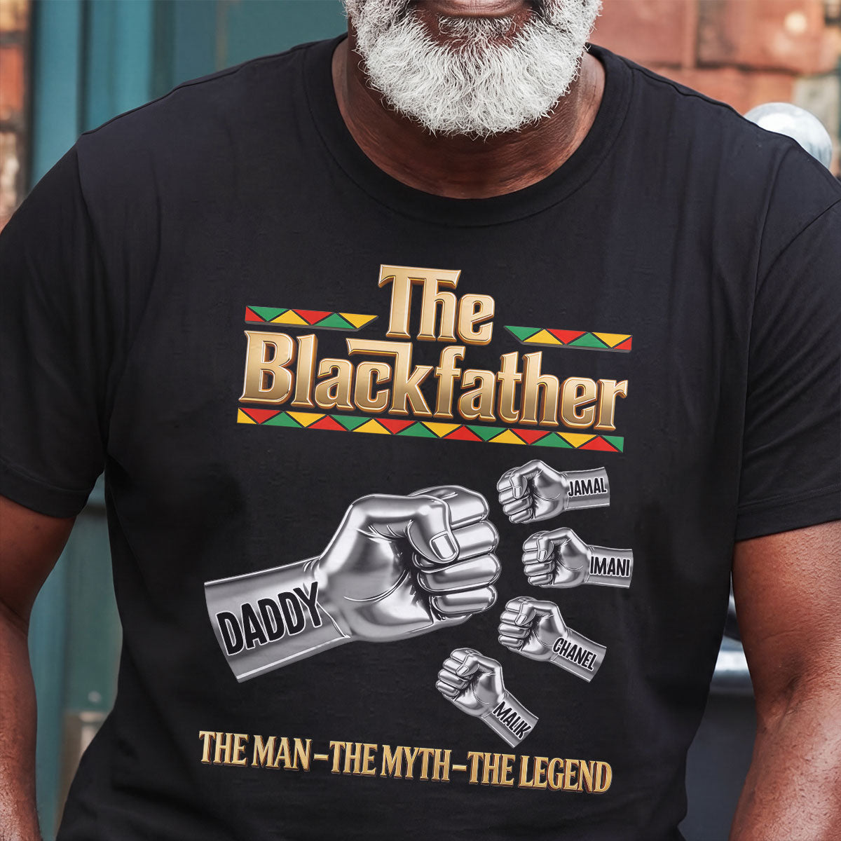 The Blackfather  - Personalized 2D Unisex T-shirt