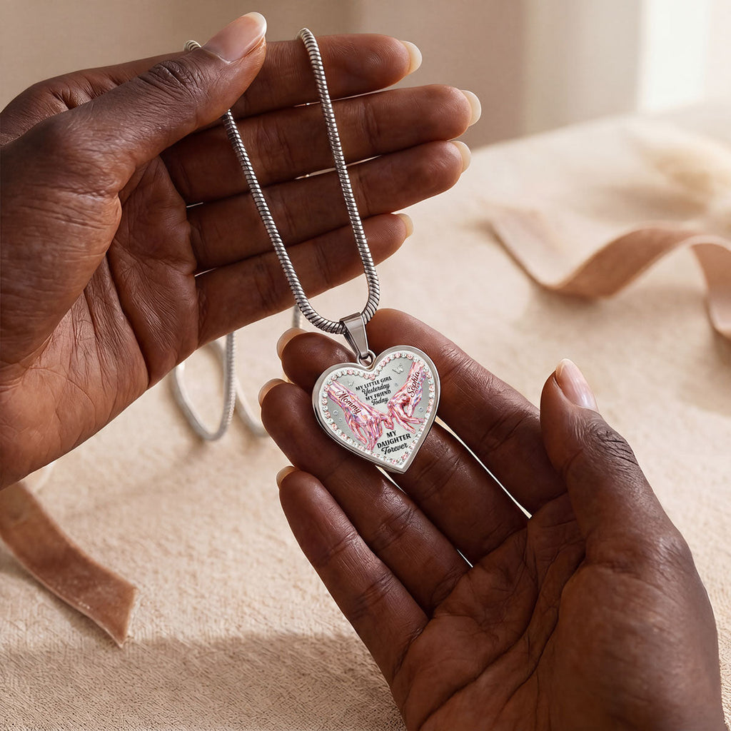 My Daughter Forever - Personalized Heart Necklace