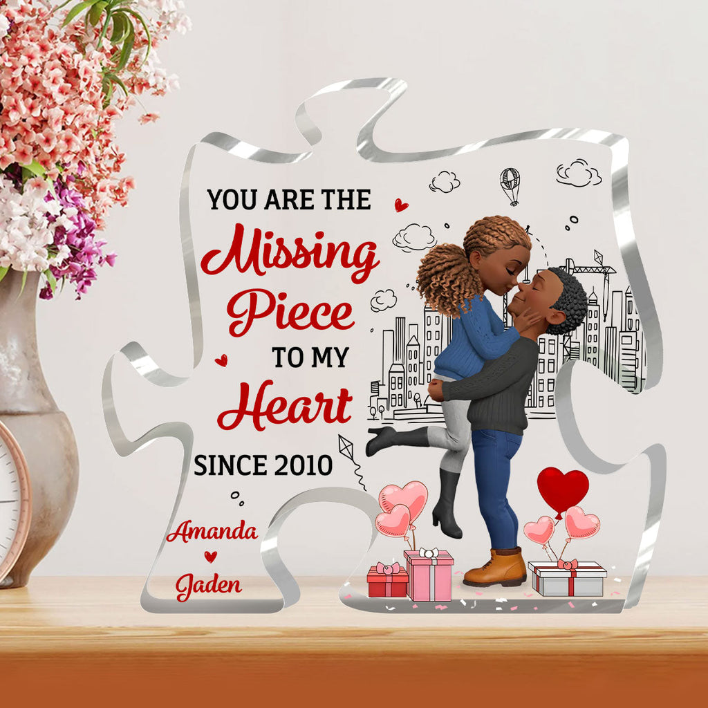 I Found My Missing Piece - Personalized Custom Shaped Acrylic Plaque