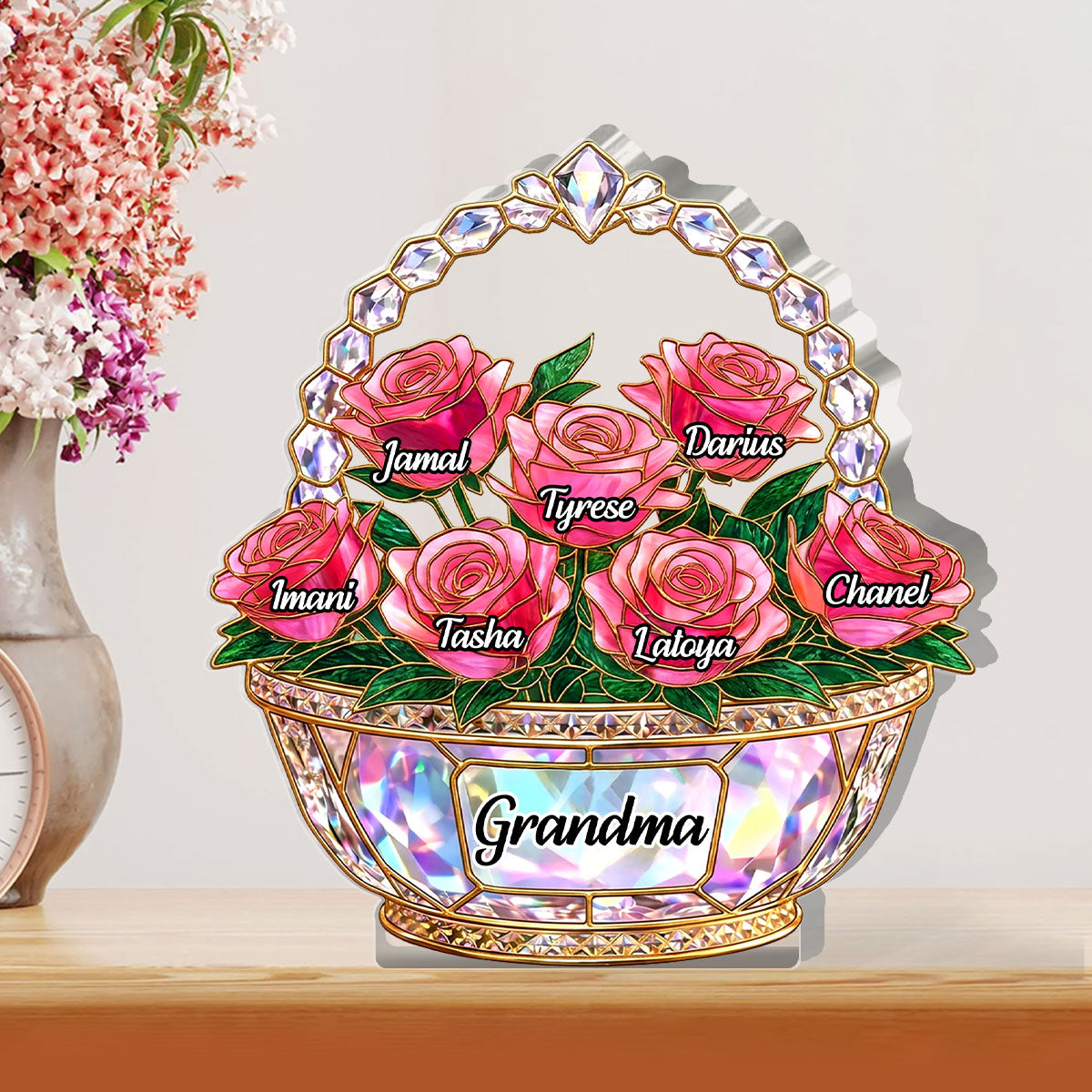 Mom Is My Home - Personalized Custom Shaped Acrylic Plaque