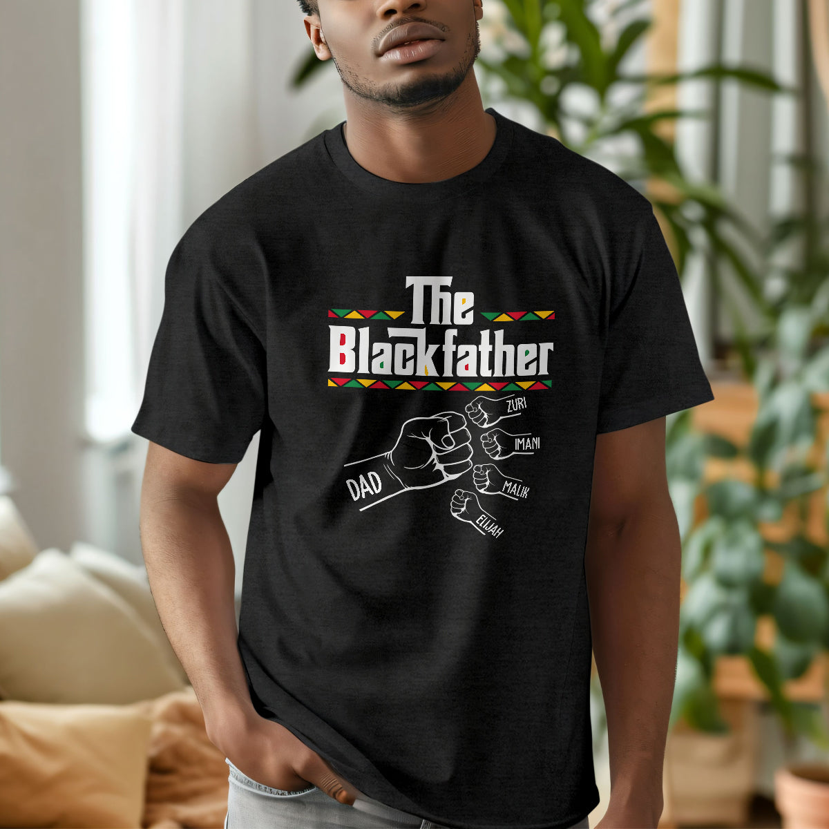 The Blackfather - Personalized 2D Unisex T-shirt