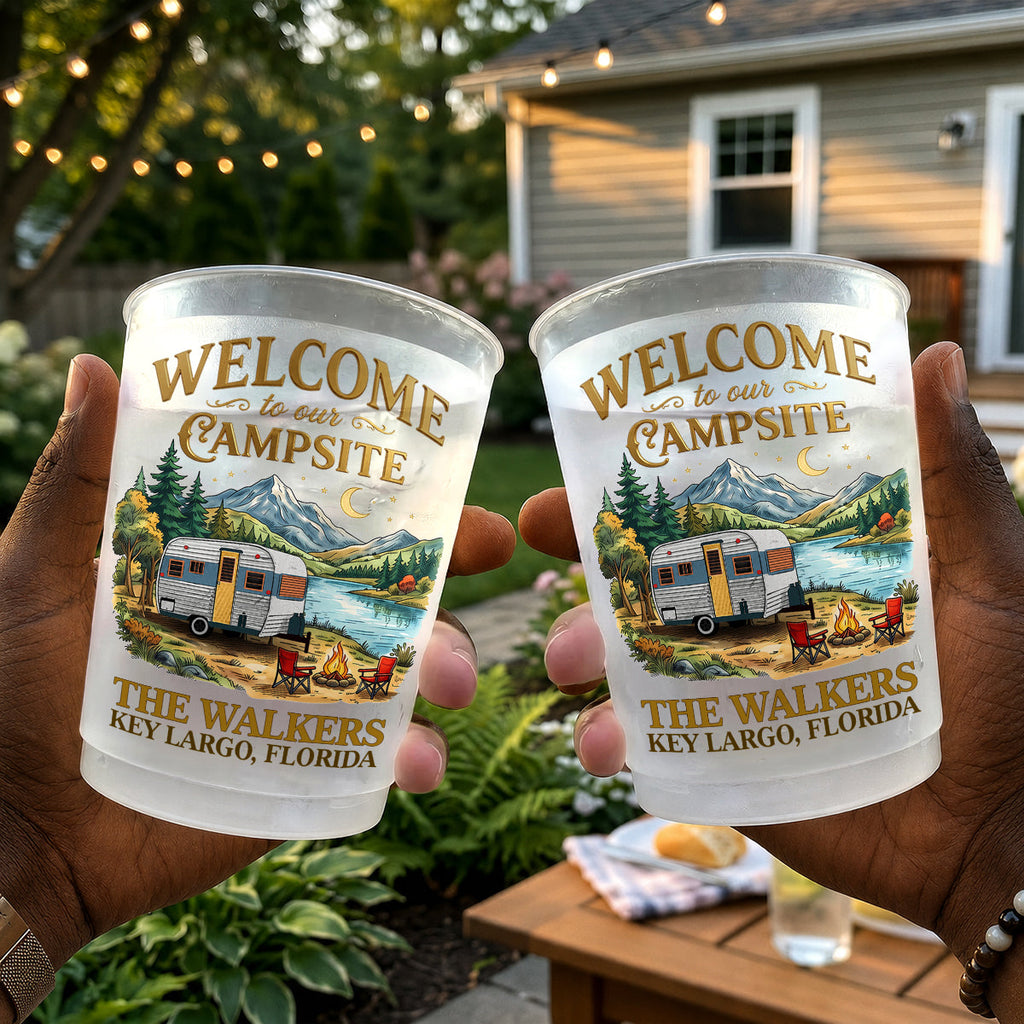 Happy Camper For Life - Personalized Cups