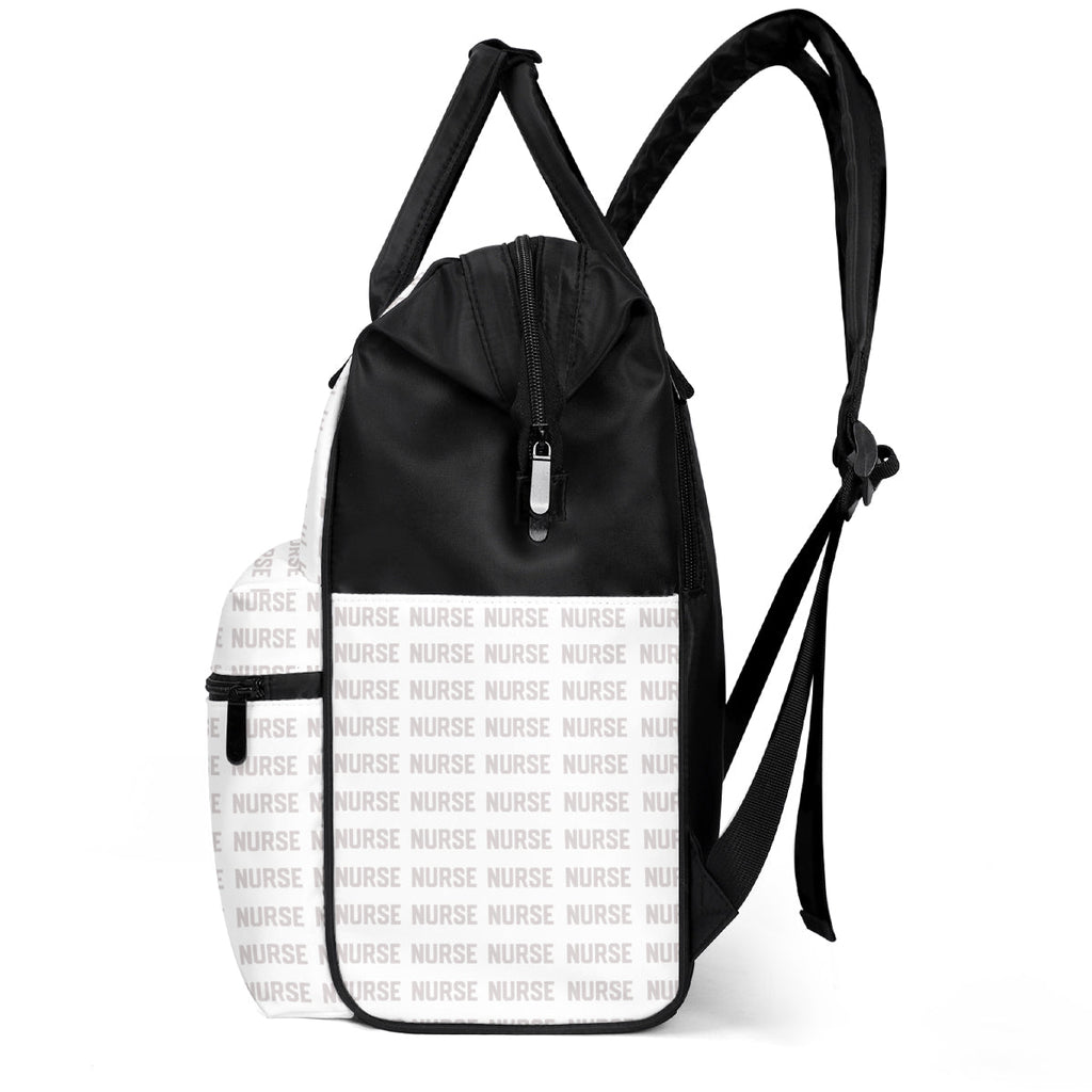 Nursing Is A Work Of Heart - Personalized Duckbilled Backpack
