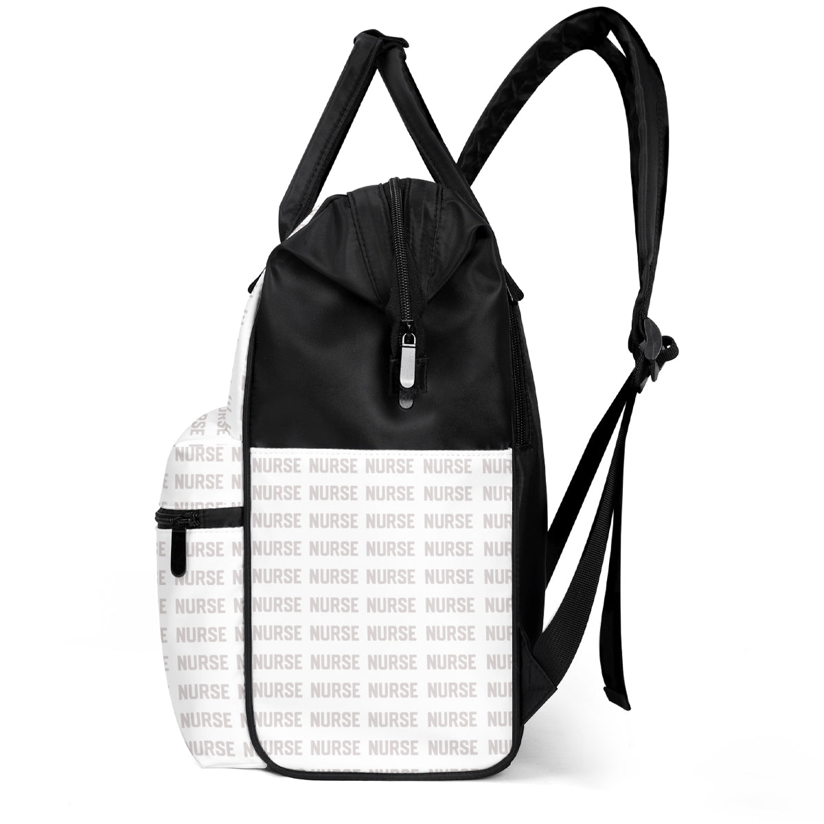 Nursing Is A Work Of Heart - Personalized Duckbilled Backpack