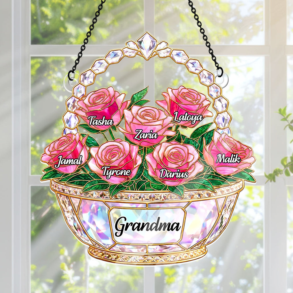 Mom Is My Home - Personalized Acrylic Suncatcher