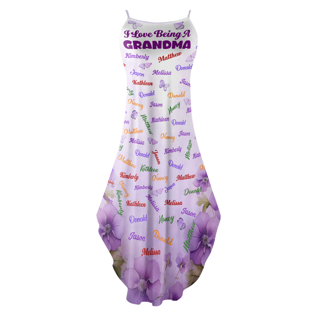 I Love Being A Grandma - Personalized Maxi Dress