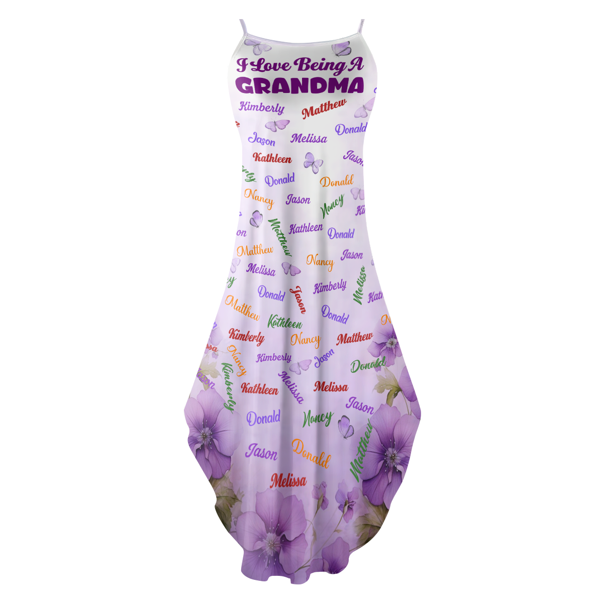 I Love Being A Grandma - Personalized Maxi Dress