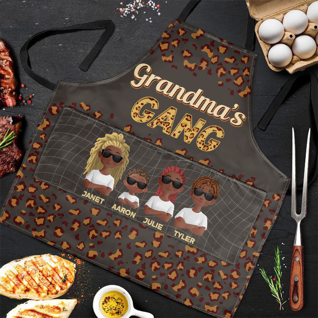 Grandma's Gang - Personalized Apron With Pocket