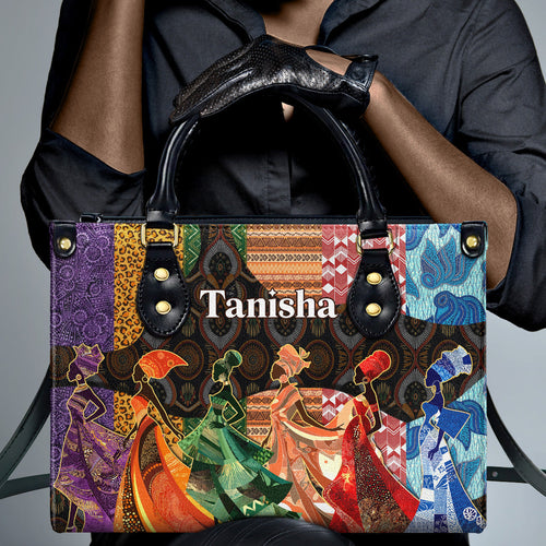 African Spirits - Personalized Leather Handbag
