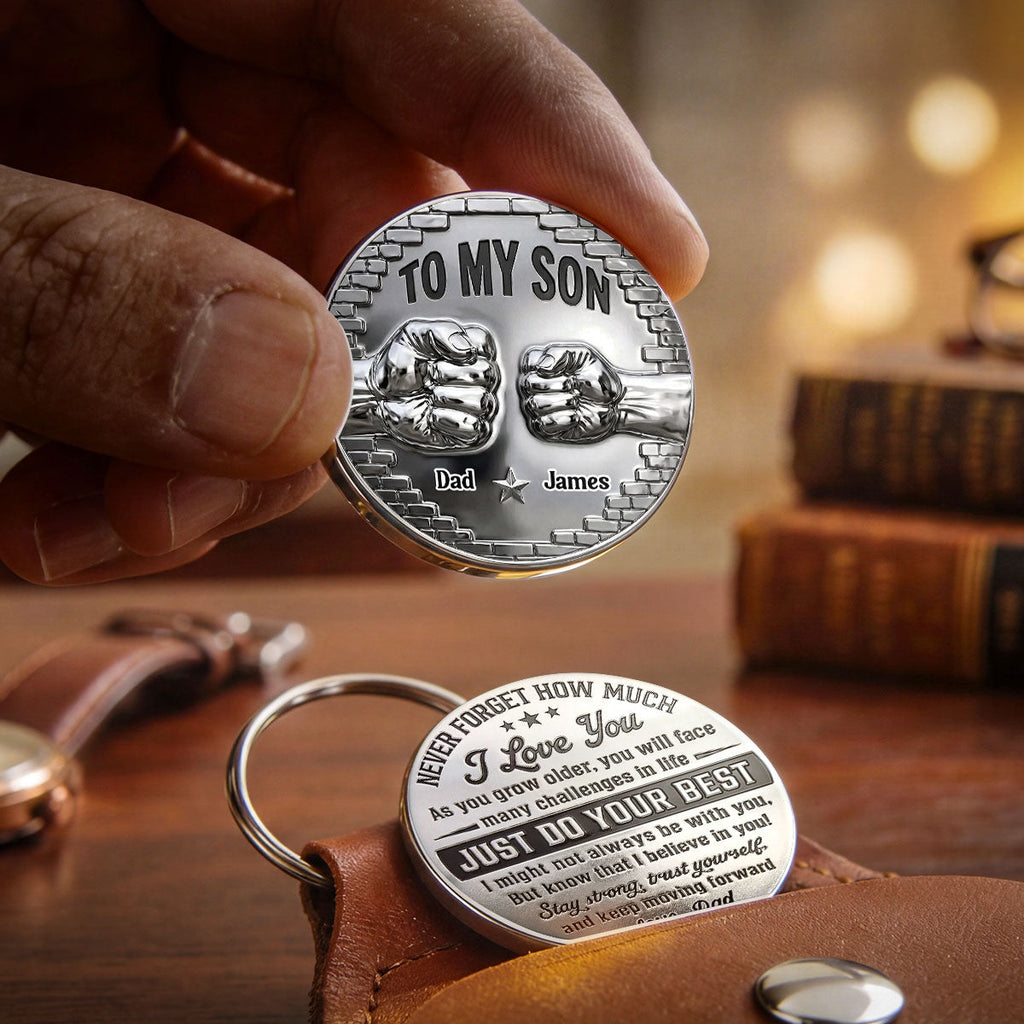 To My Son I Believe In You - Personalized Pocket Hug