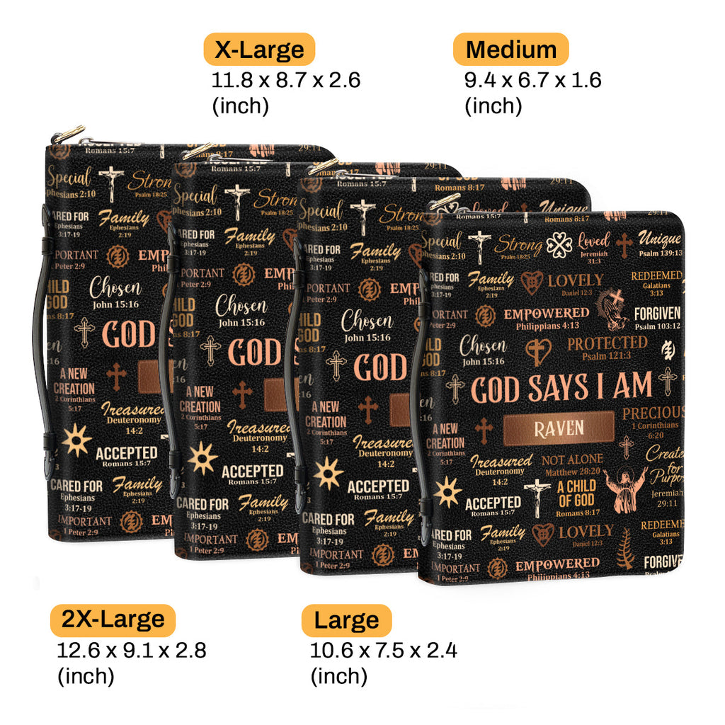 God Says I Am - Personalized Bible Cover