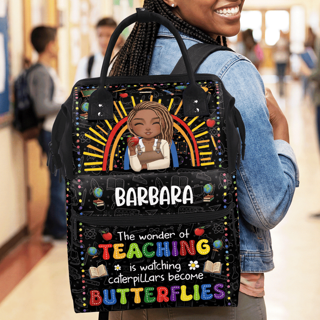 The Wonder Of Teaching - Personalized Duckbilled Backpack