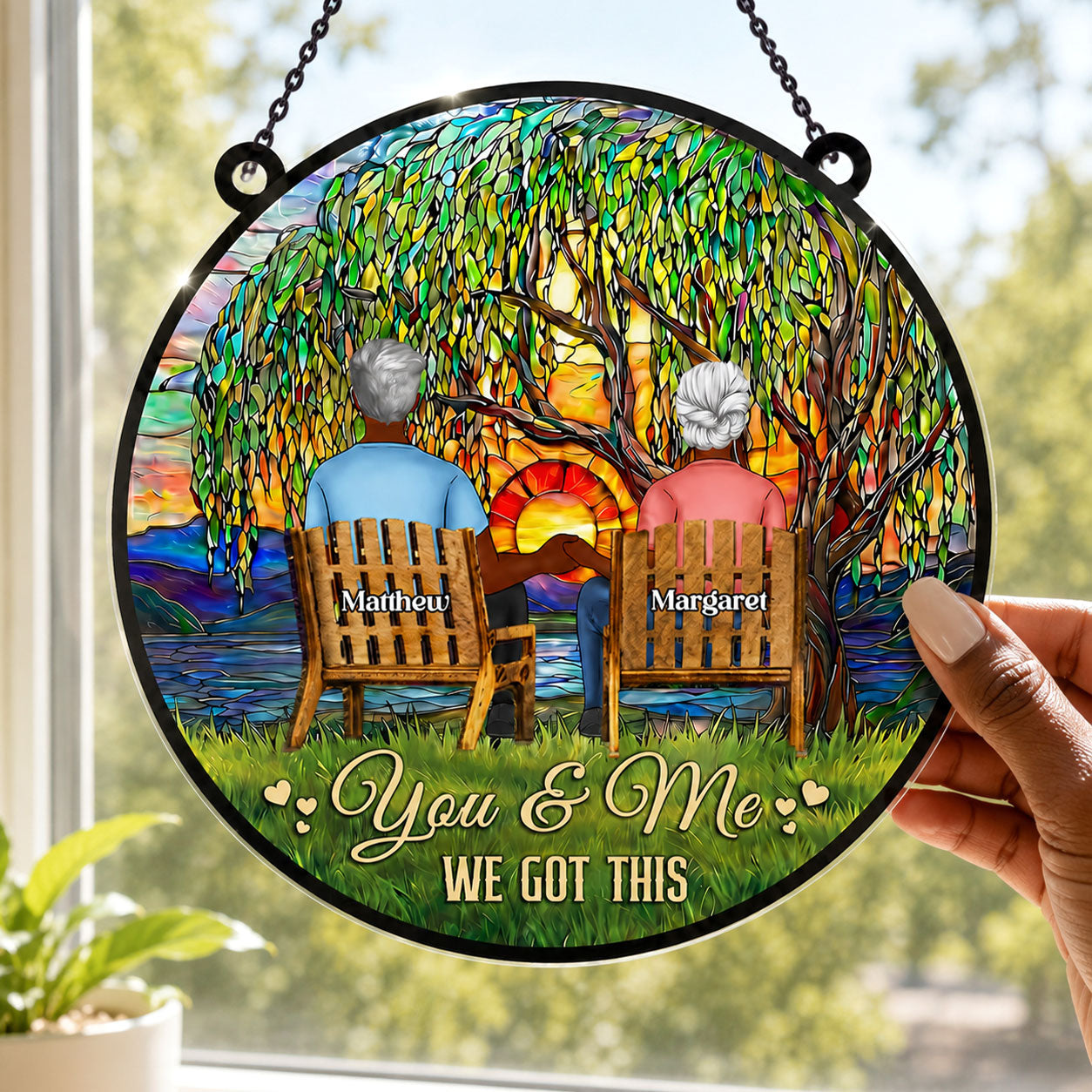 You And Me We Got This - Personalized Acrylic Suncatcher