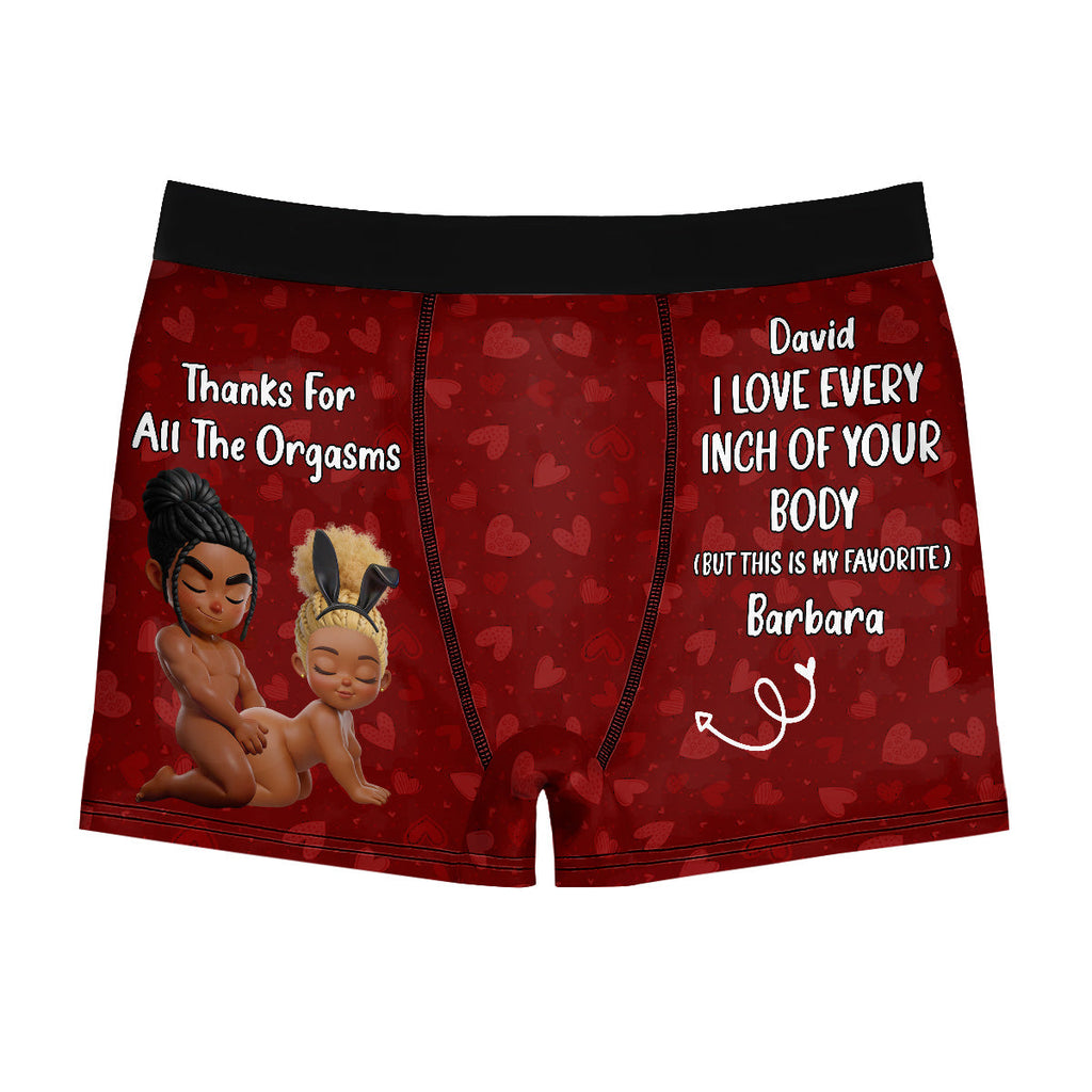 I Love Every Inch Of Your Body - Personalized Men's Boxer Briefs