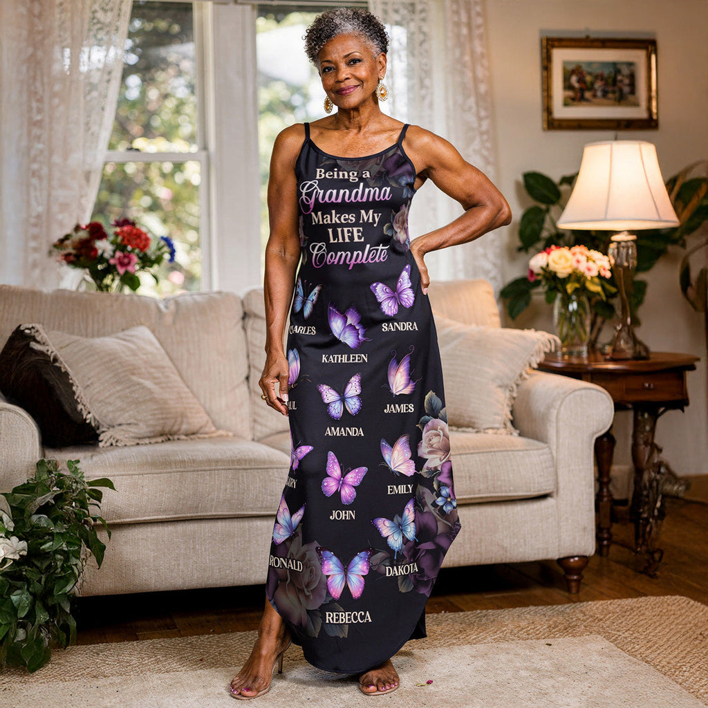 Grandkids Make My Life Complete - Personalized Maxi Dress