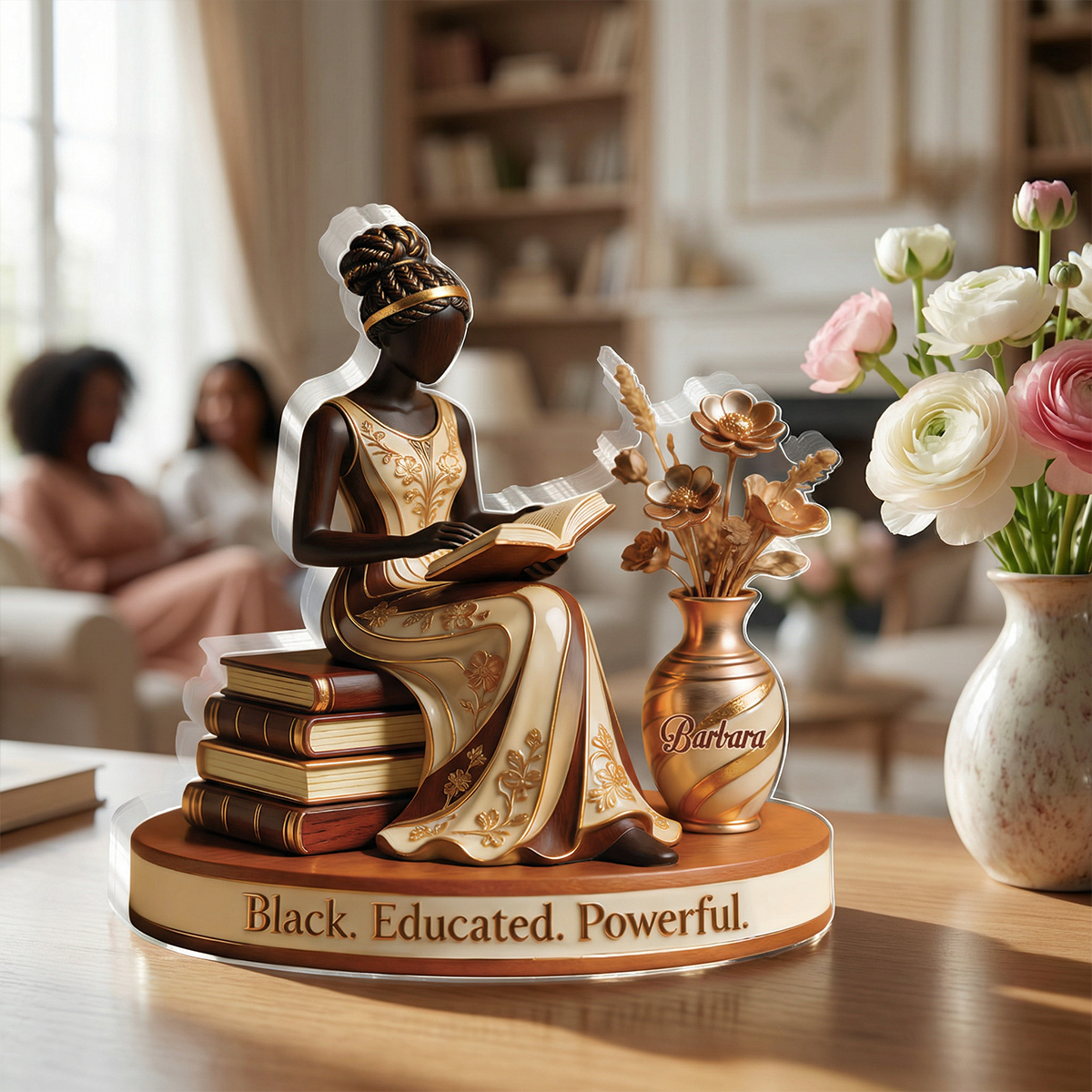 Black Educated Powerful - Personalized Custom Shaped Acrylic Plaque