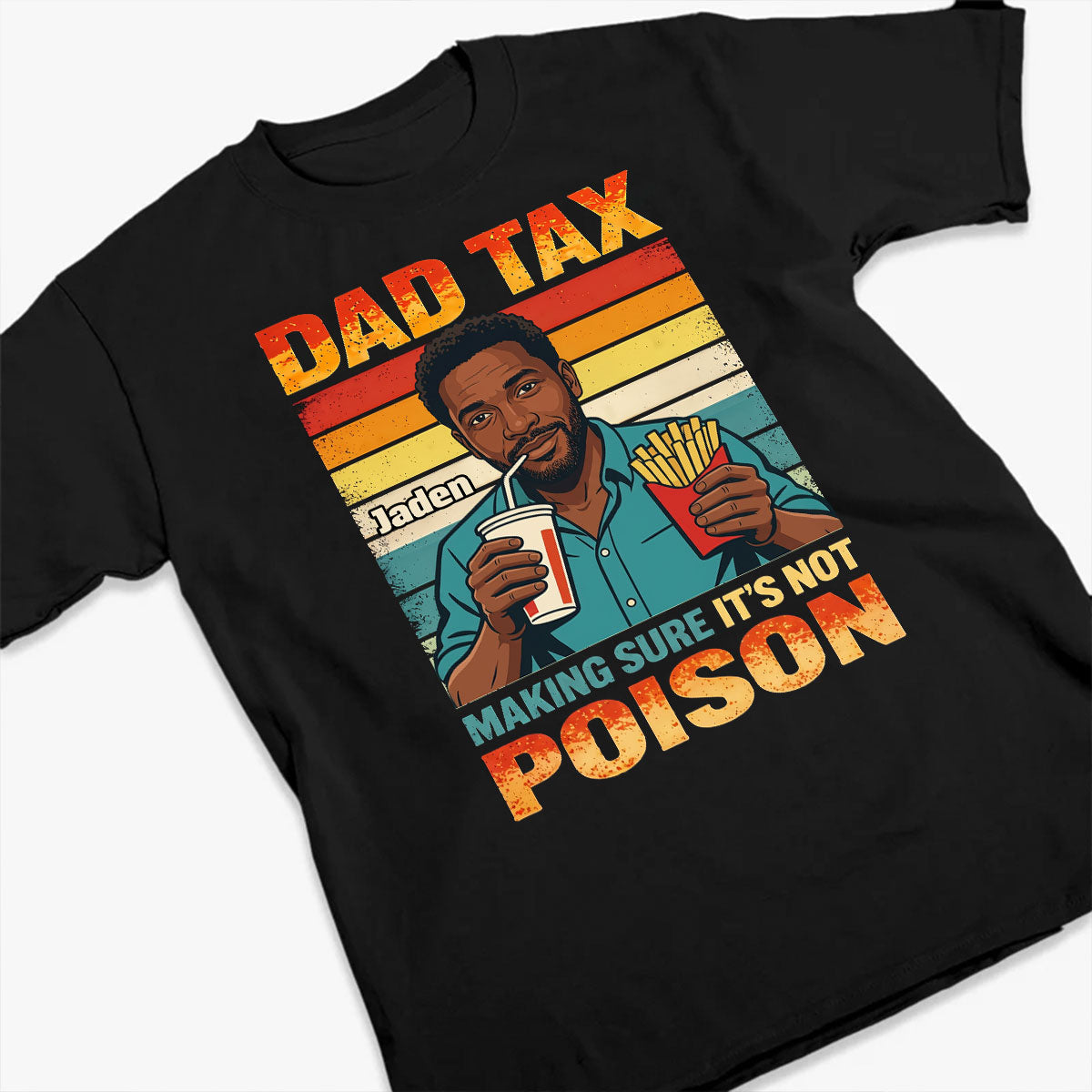 Custom Photo Dad Tax  - Personalized 2D Unisex T-shirt