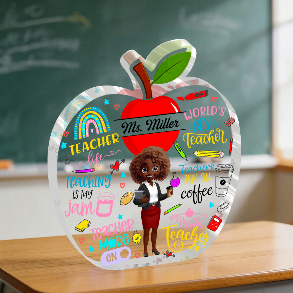 Teacher - Personalized Custom Shaped Acrylic Plaque