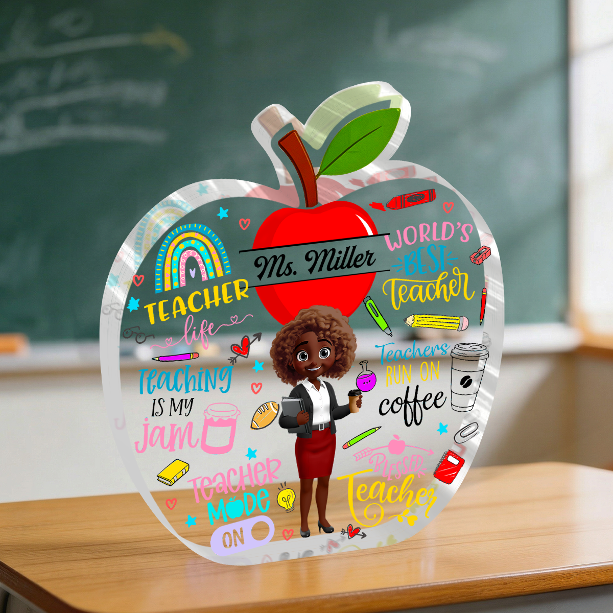 Teacher - Personalized Custom Shaped Acrylic Plaque