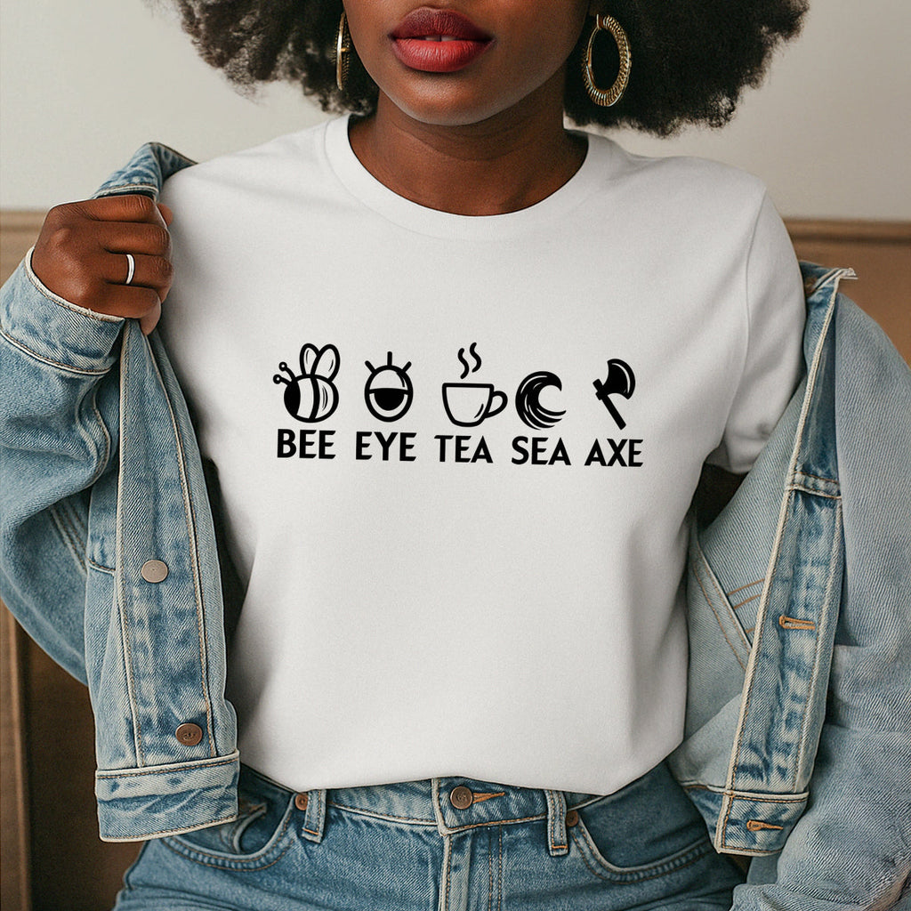 Bee Eye Tea Sea Axe -  2D Unisex T-shirt