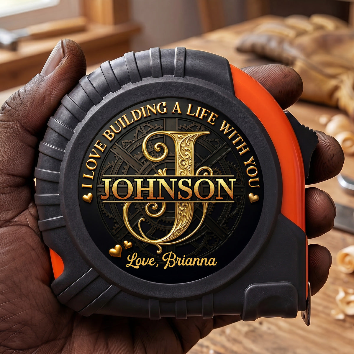 I Love Building A Life With You - Personalized Tape Measure