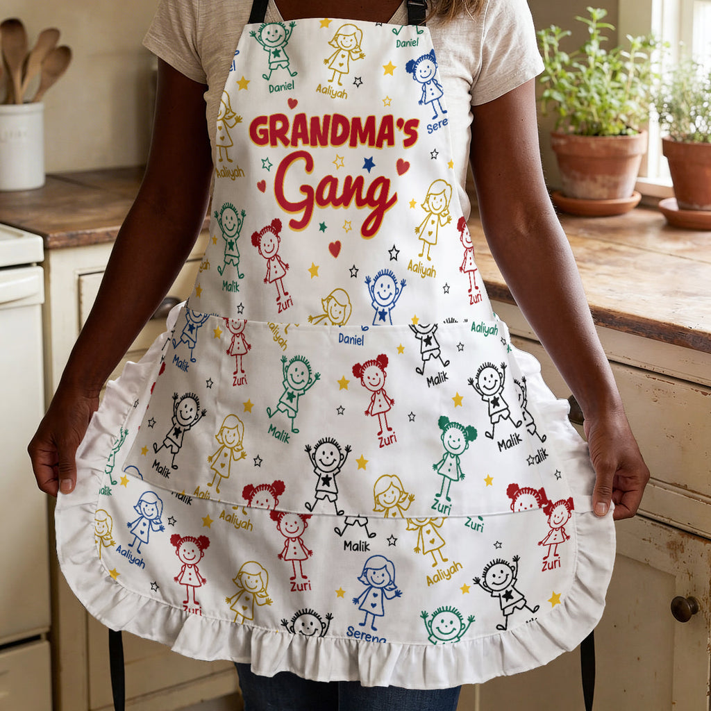 Grandma's Gang - Personalized Ruffled Apron