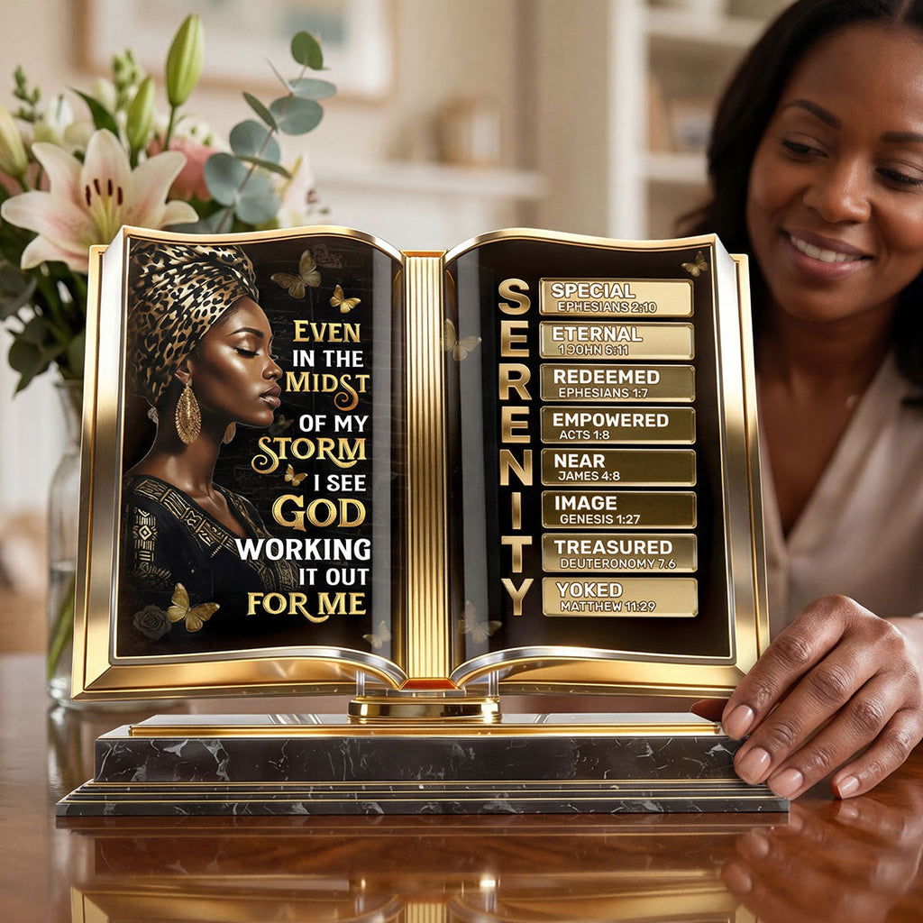 I See God Working It Out For Me - Personalized Custom Shaped Acrylic Plaque