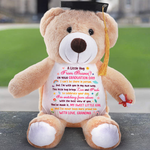 A Little Hug From Heaven - Personalized Graduation Teddy Bear