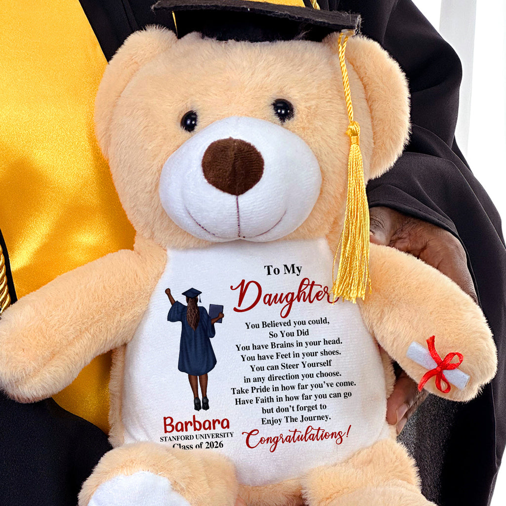 You Believed You Could - Personalized Graduation Teddy Bear